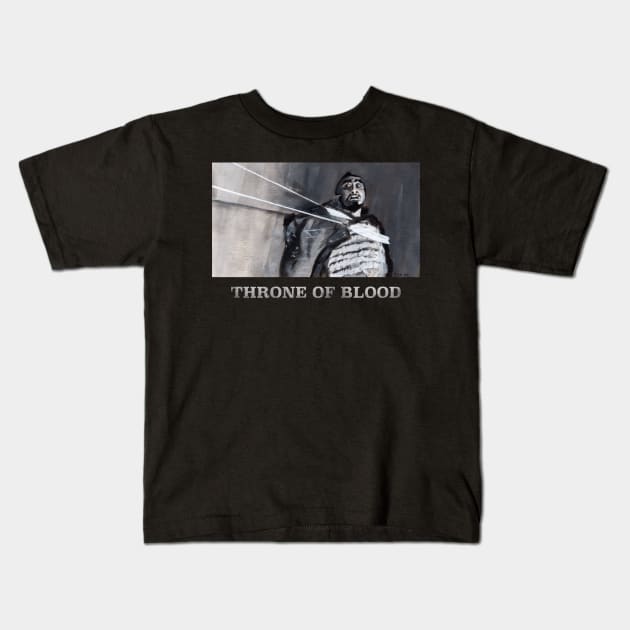 Throne of Blood - Toshiro Mifune Kids T-Shirt by ianoz